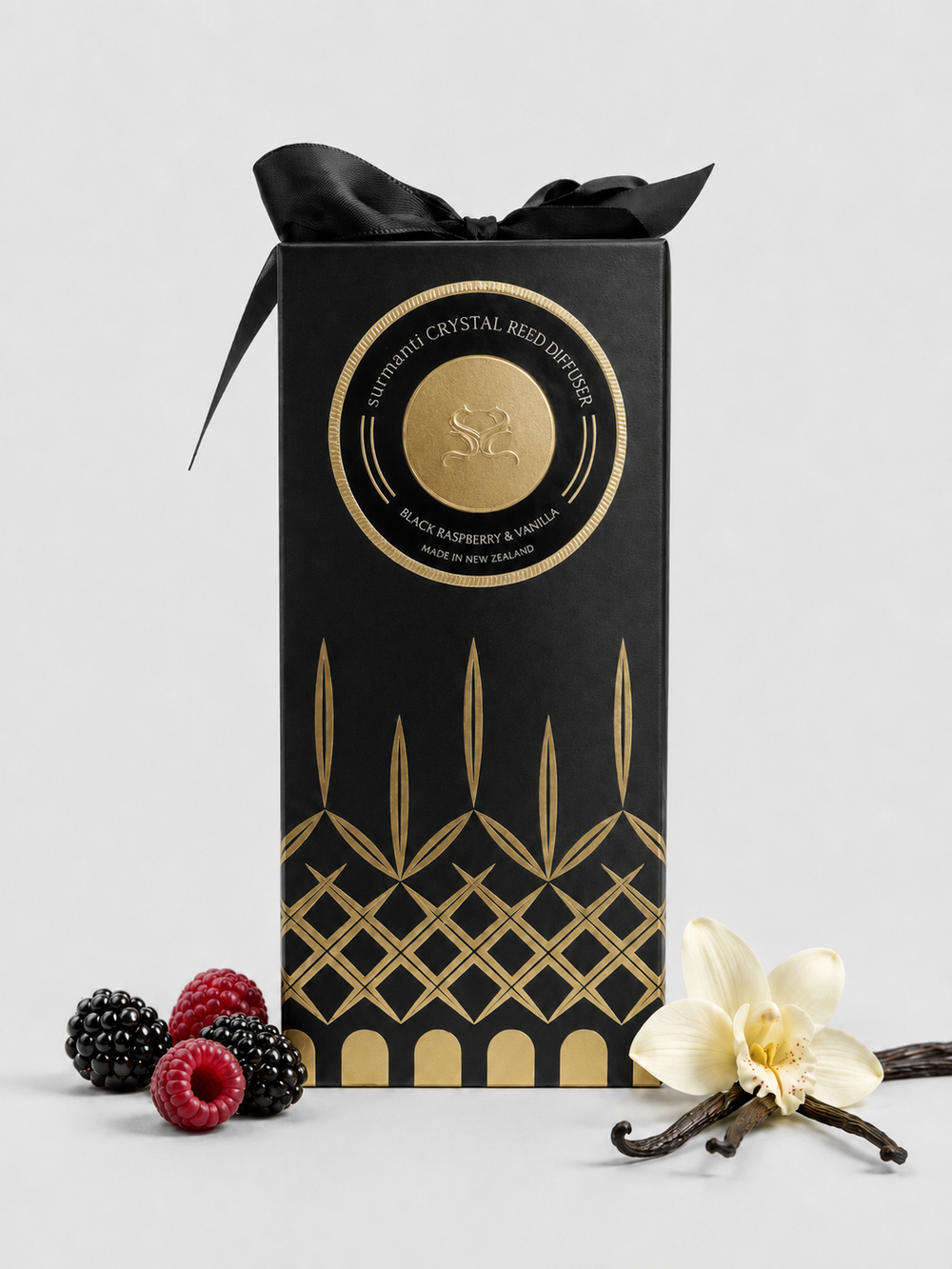 Black Raspberry & Vanilla Crystal Reed Diffuser - Small Rooms 100mL