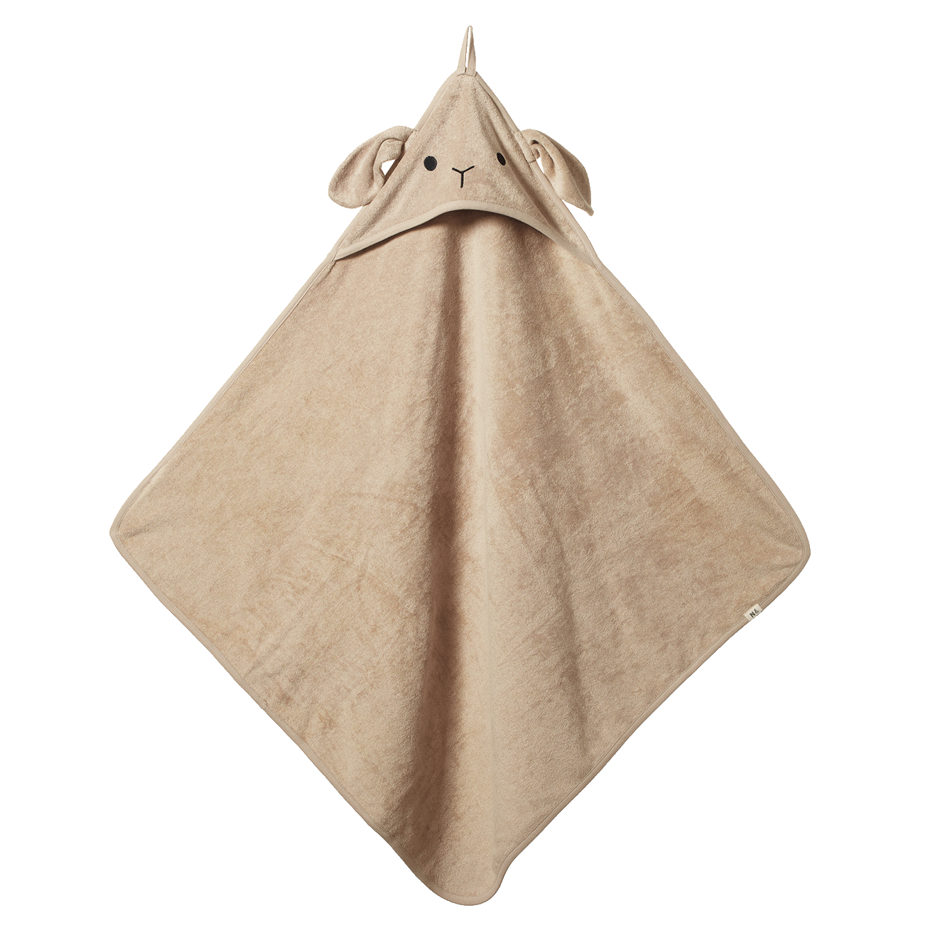 Bunny Hooded Towel - Nougat - One Size