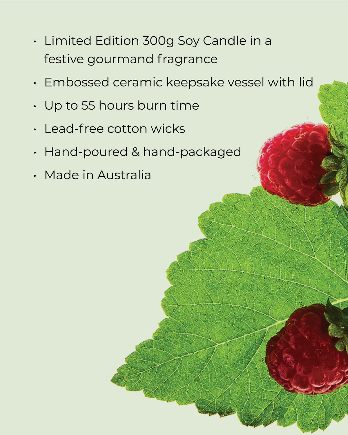 CIRCA 300g Candle - Christmas 26 - RASPBERRY & RHUBARB