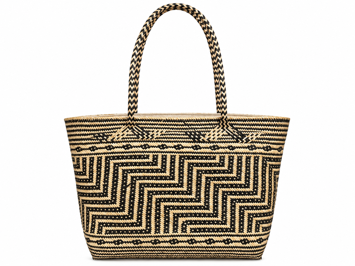 Borneo Bags Rattan Kandul Wide Base Tote – Honey