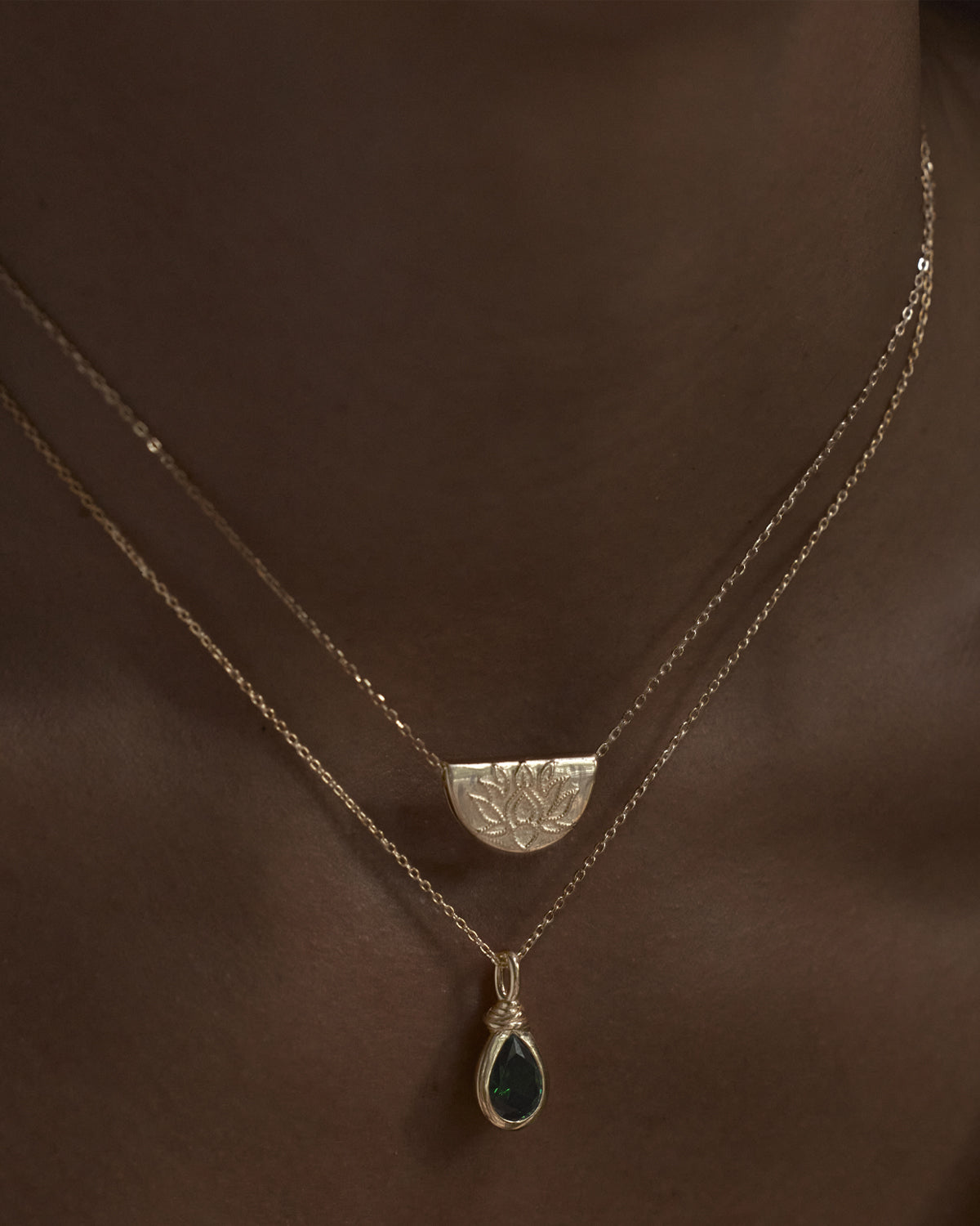 18k Gold Vermeil Lotus Necklace