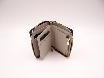 Leather Zip Around Wallet - Wild Oat