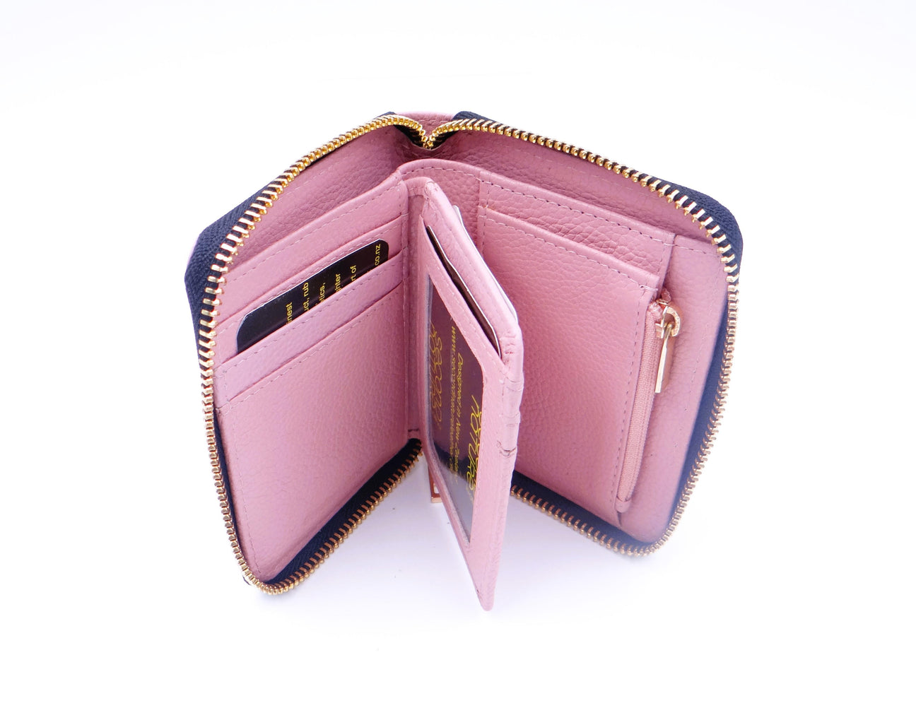 Zip Wallet for Card/Coin & Notes - Pink