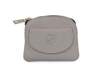 Small Leather Coin Purse -  Wild Oat