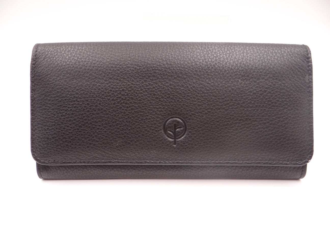 Second Nature Leather Slim Organiser Wallet – Black