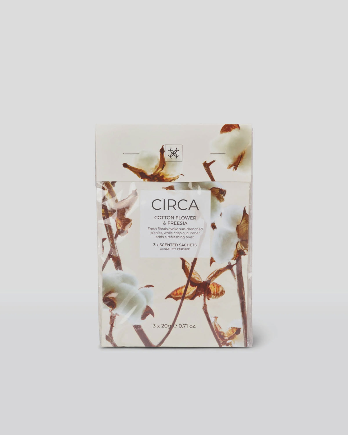 CIRCA Scented Sachet 3 x 20g - Cotton Flower & Freesia