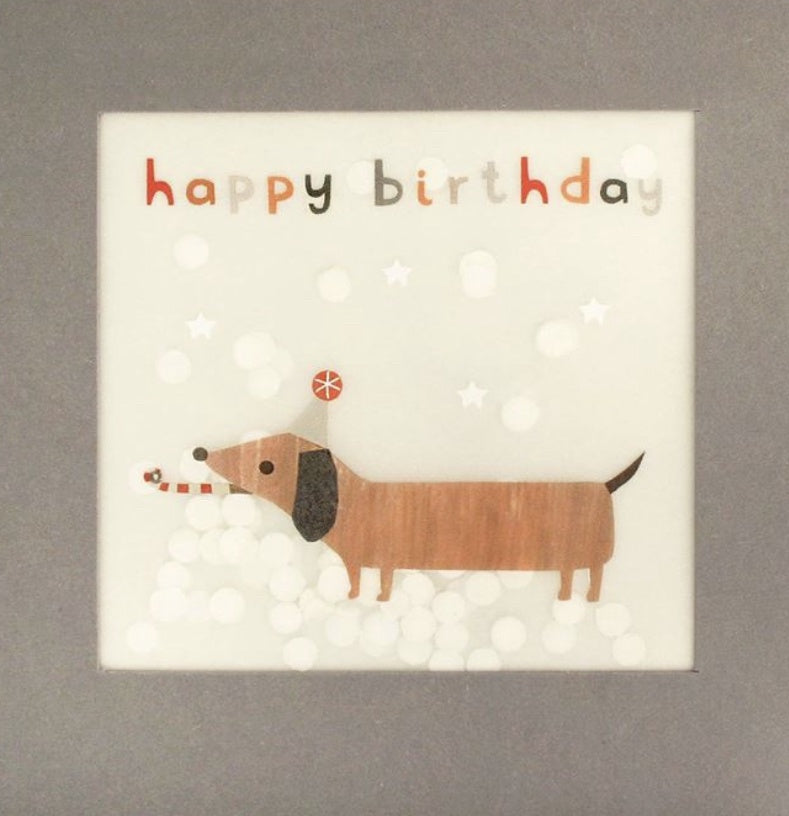Happy Birthday Dog Shakie card
