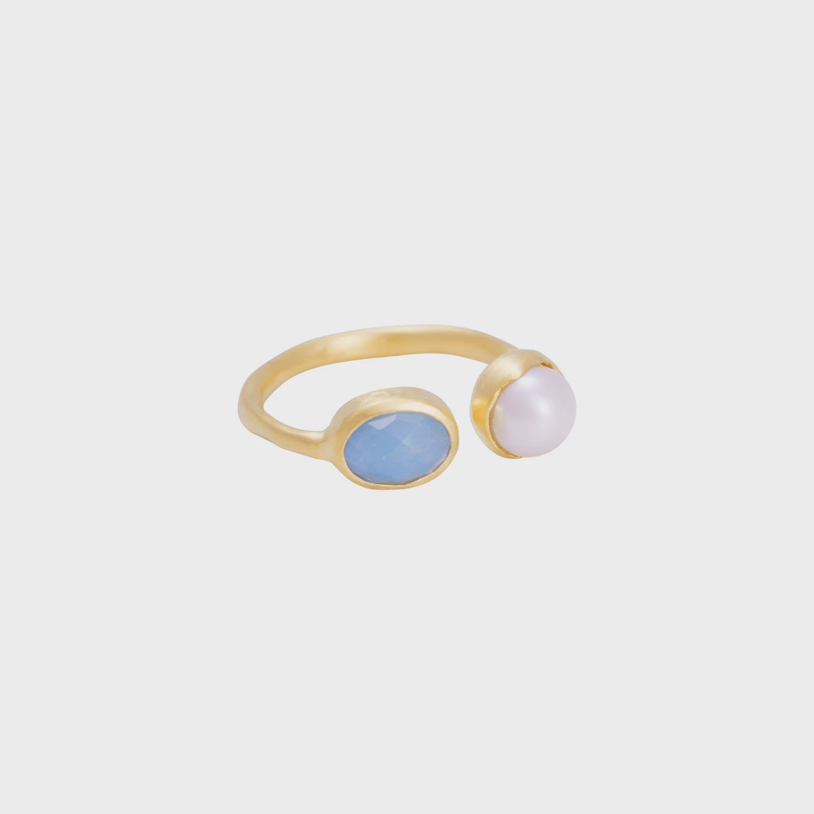 PEARL & AQUAMARINE RING -7