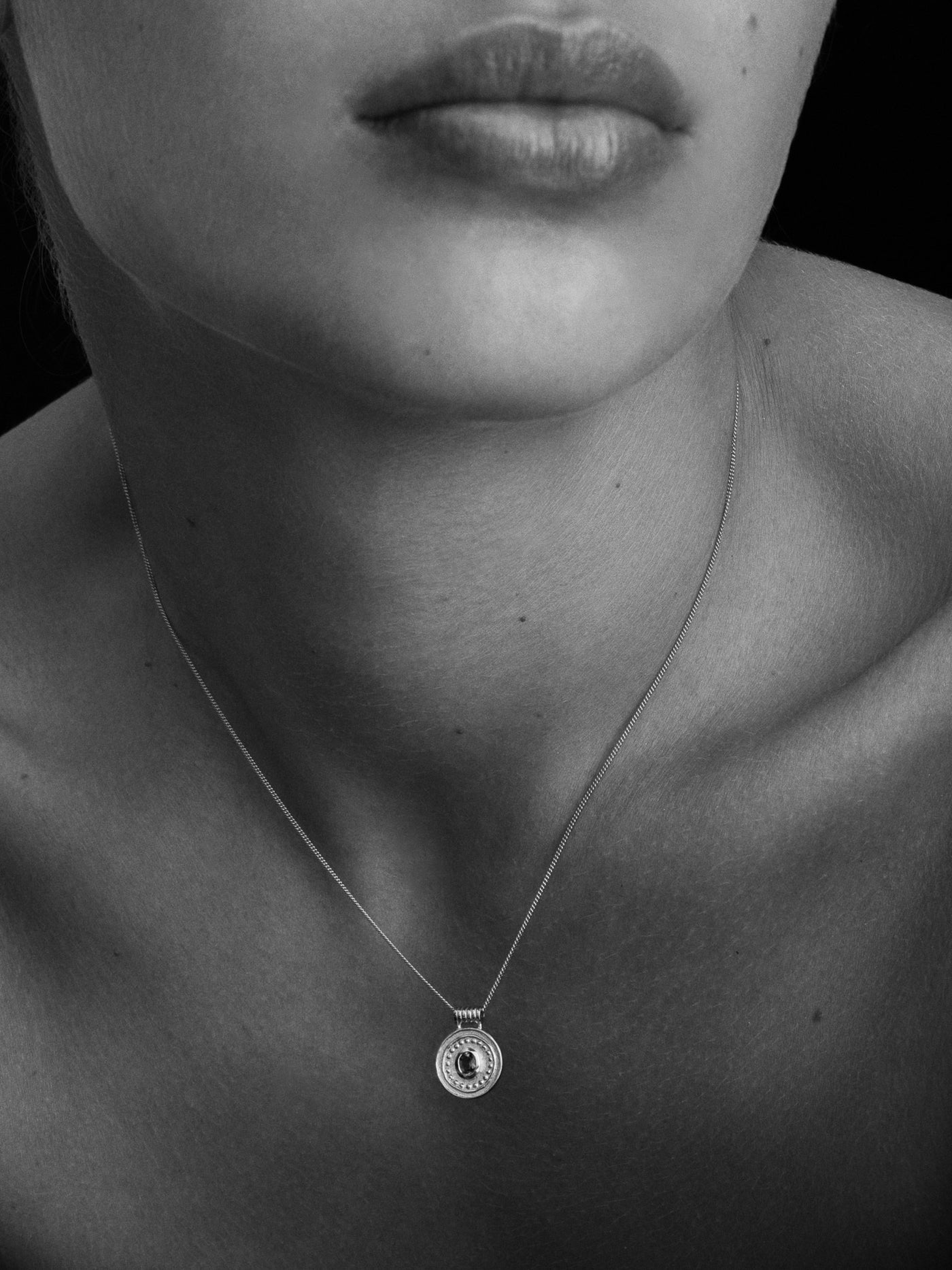Denarii Coin Necklace - Silver