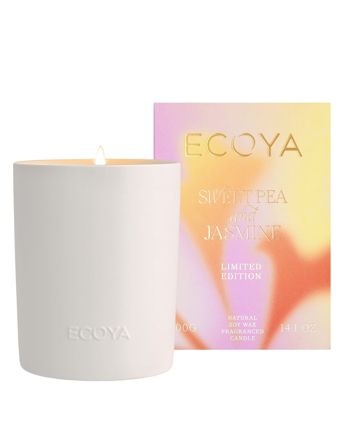 Sweet Pea & Jasmine Ceramic Candle -Limited edit