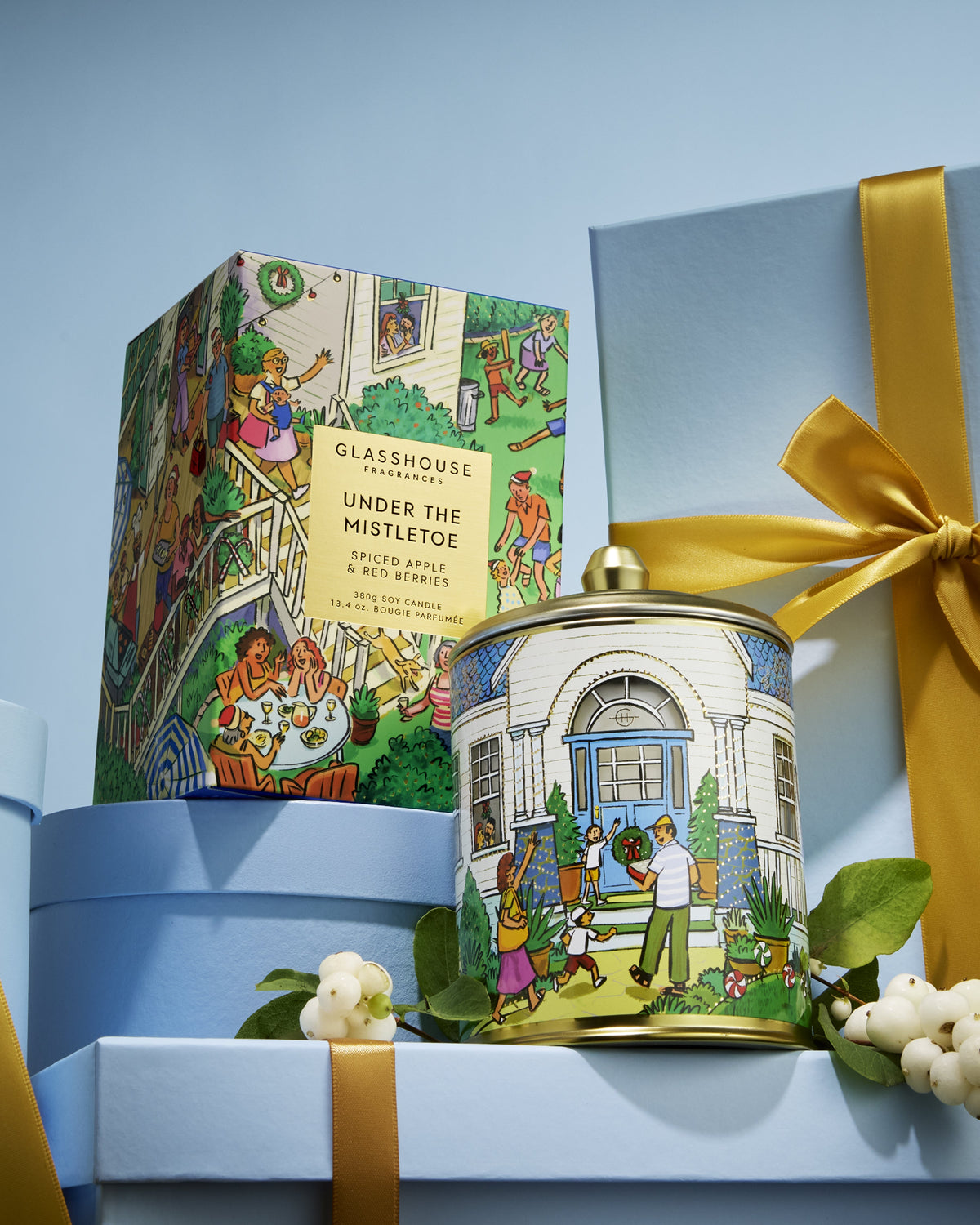 GF 380g Candle - Christmas 26  - Under The Mistletoe