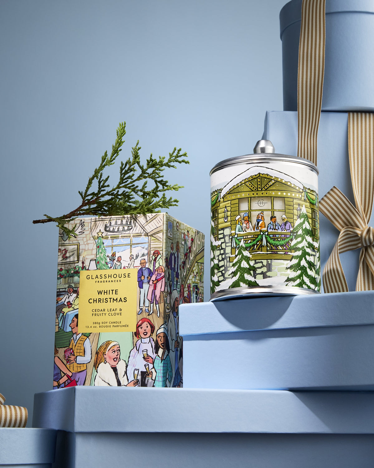 GF 380g Candle - Christmas 26  - White Christmas