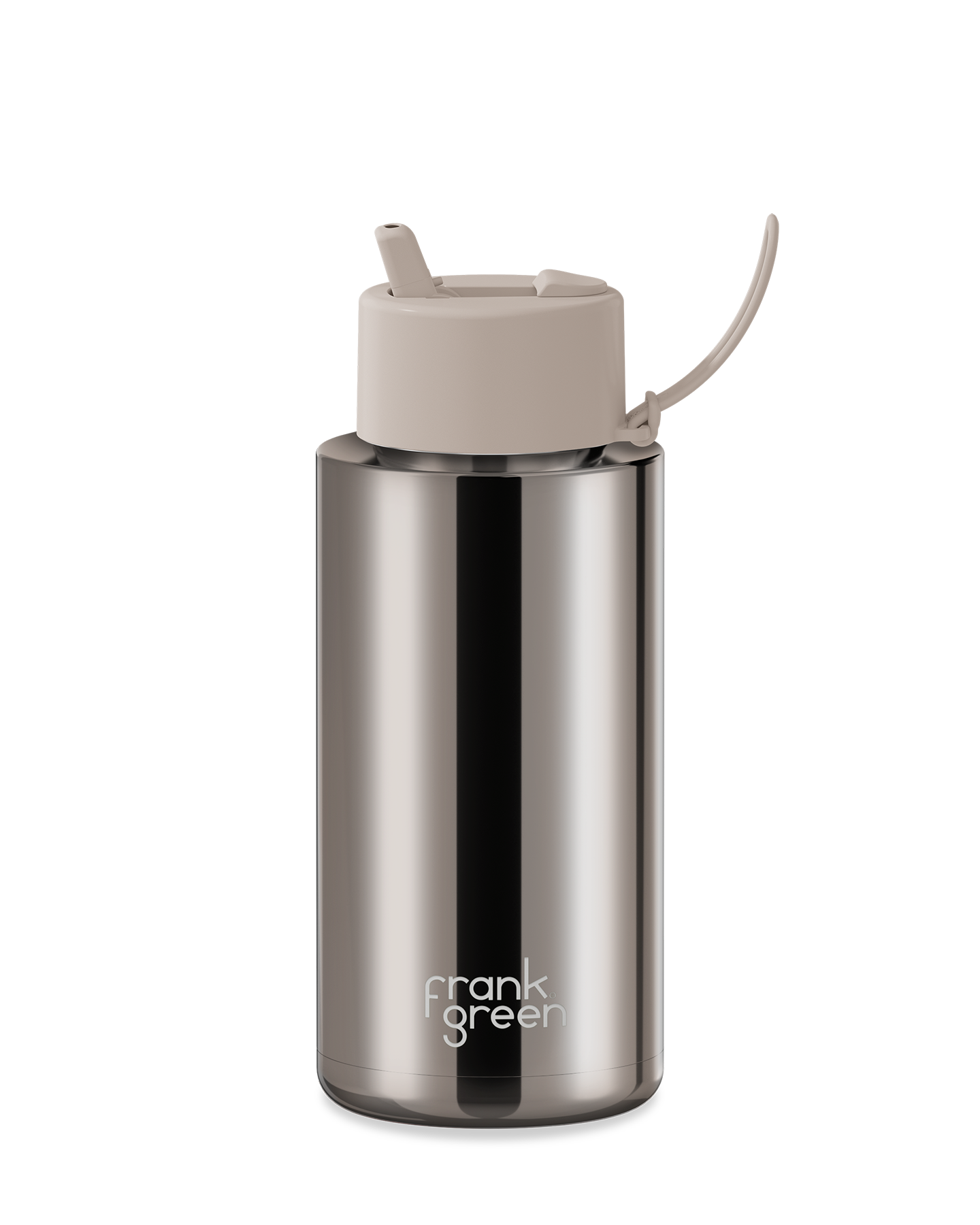 34oz Stainless Steel Ceramic Reusable Bottle Chrome Moon Dust with Flip Straw Moon Dust