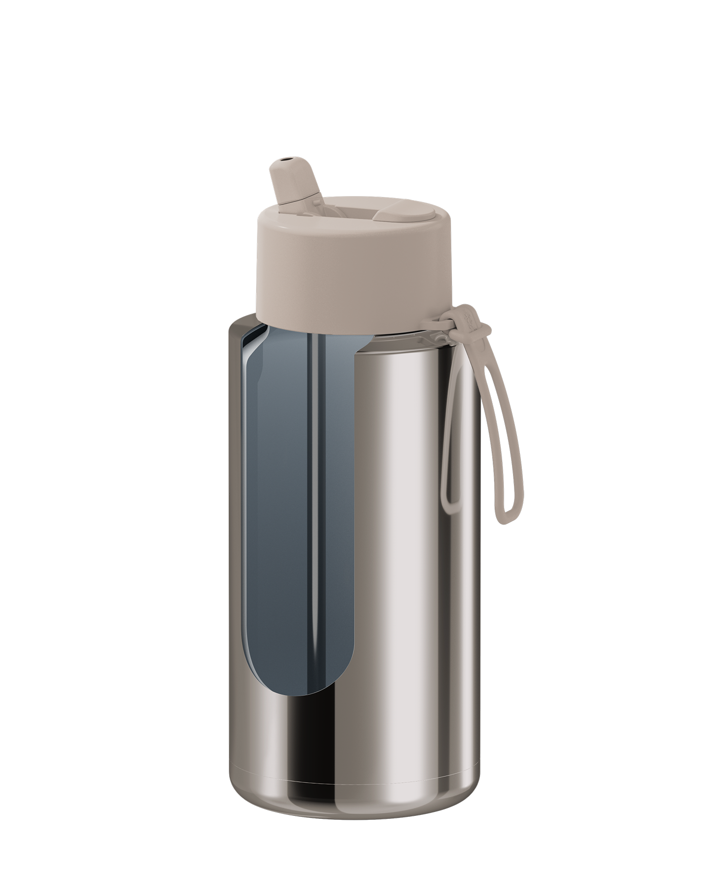 34oz Stainless Steel Ceramic Reusable Bottle Chrome Moon Dust with Flip Straw Moon Dust