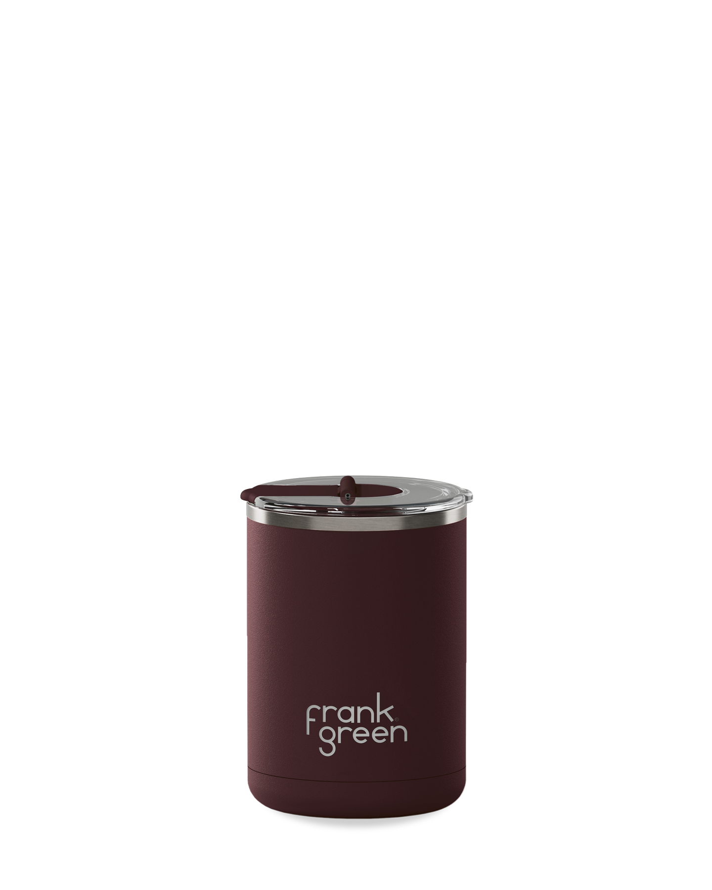 12oz Ceramic Coffee Cup with Hinged Screw Lid Chocolate