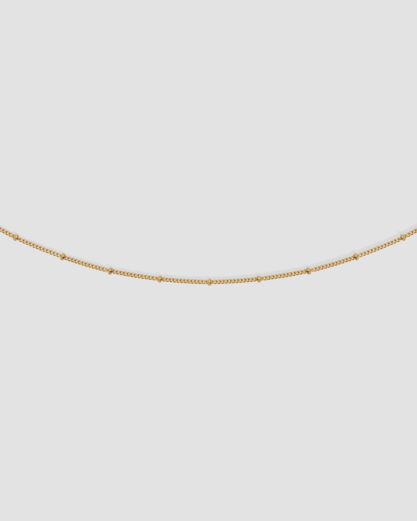 Fine Choker Chain Necklace - Gold Vermeil