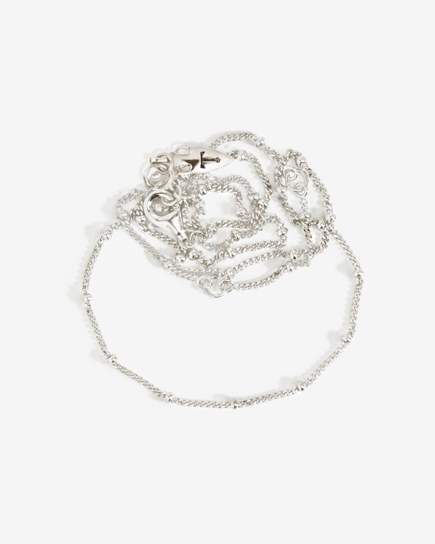 Fine Choker Chain Necklace - Silver