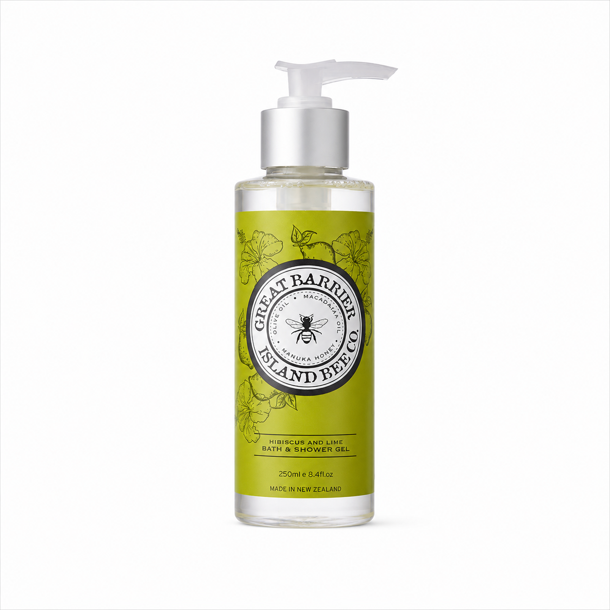 Great Barrier Island  Hibiscus & Lime Bath & Shower Gel