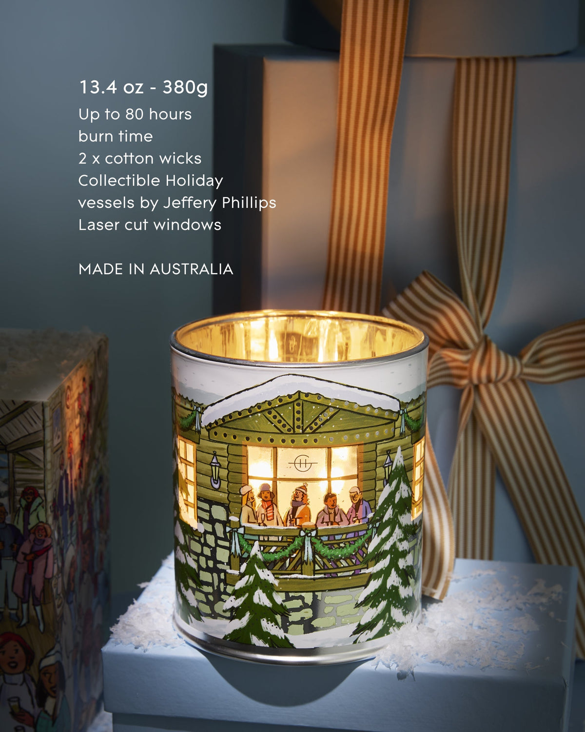 GF 380g Candle - Christmas 26  - White Christmas