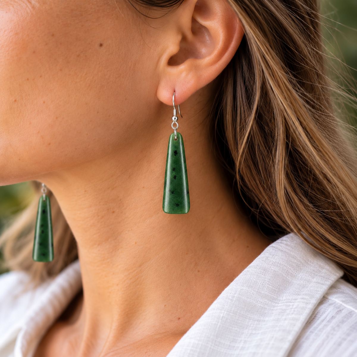 Small Roimata Earrings – Ngāi Tahu Pounamu