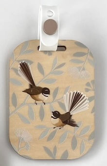 Luggage Tag - Fantail Pair