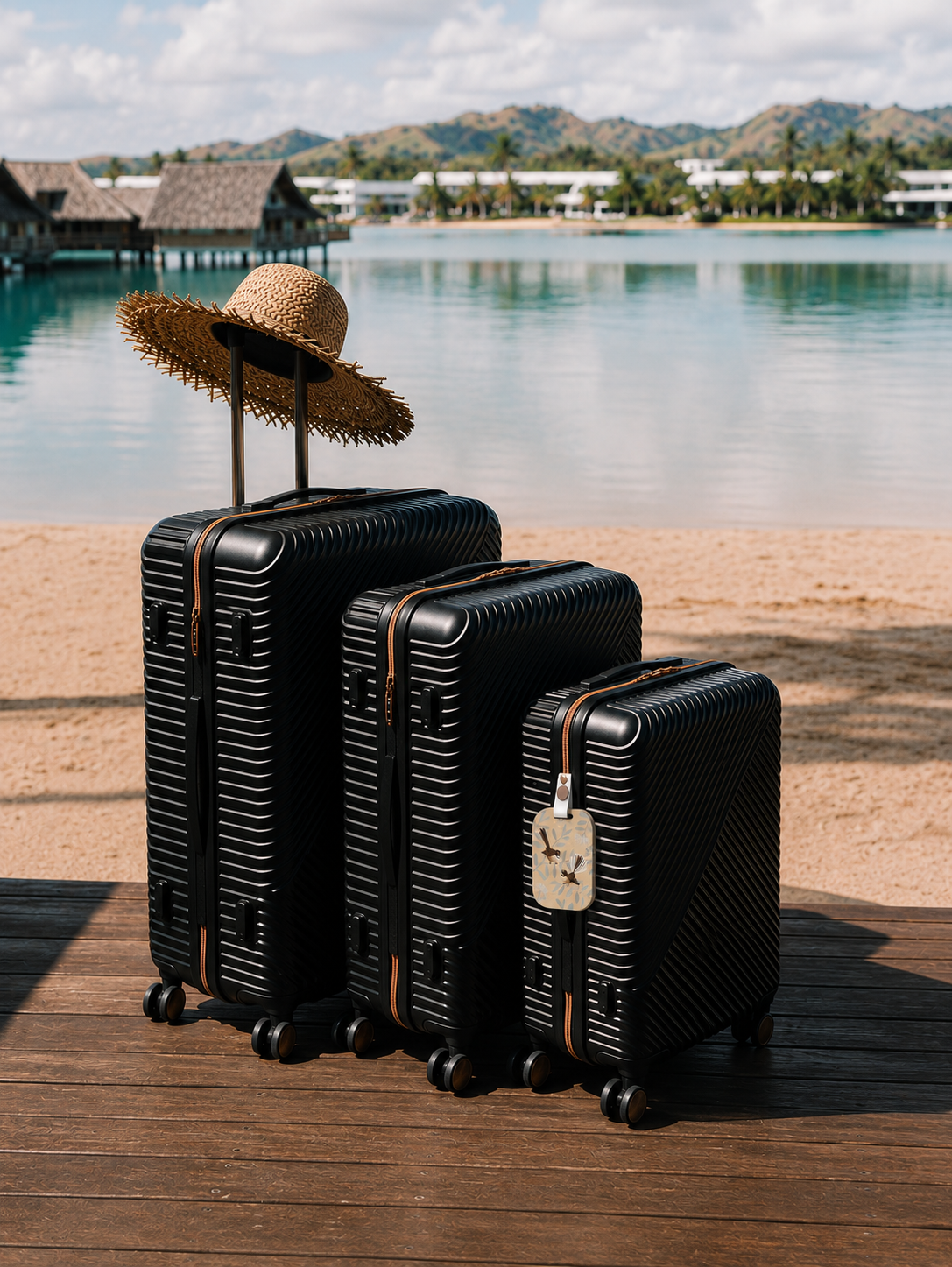 Luggage Tag - Fantail Pair