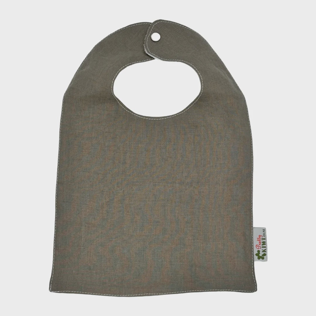 Bib 100% Linen - Olive