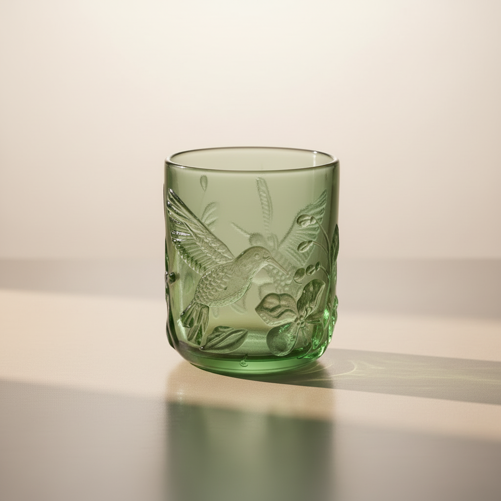 Nel Lusso Singe Noon Rainforest Glass Tumbler - Green