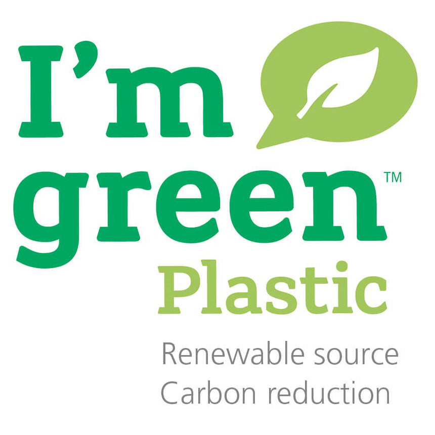 Small Light Blue Hinza Bag - Green Plastic