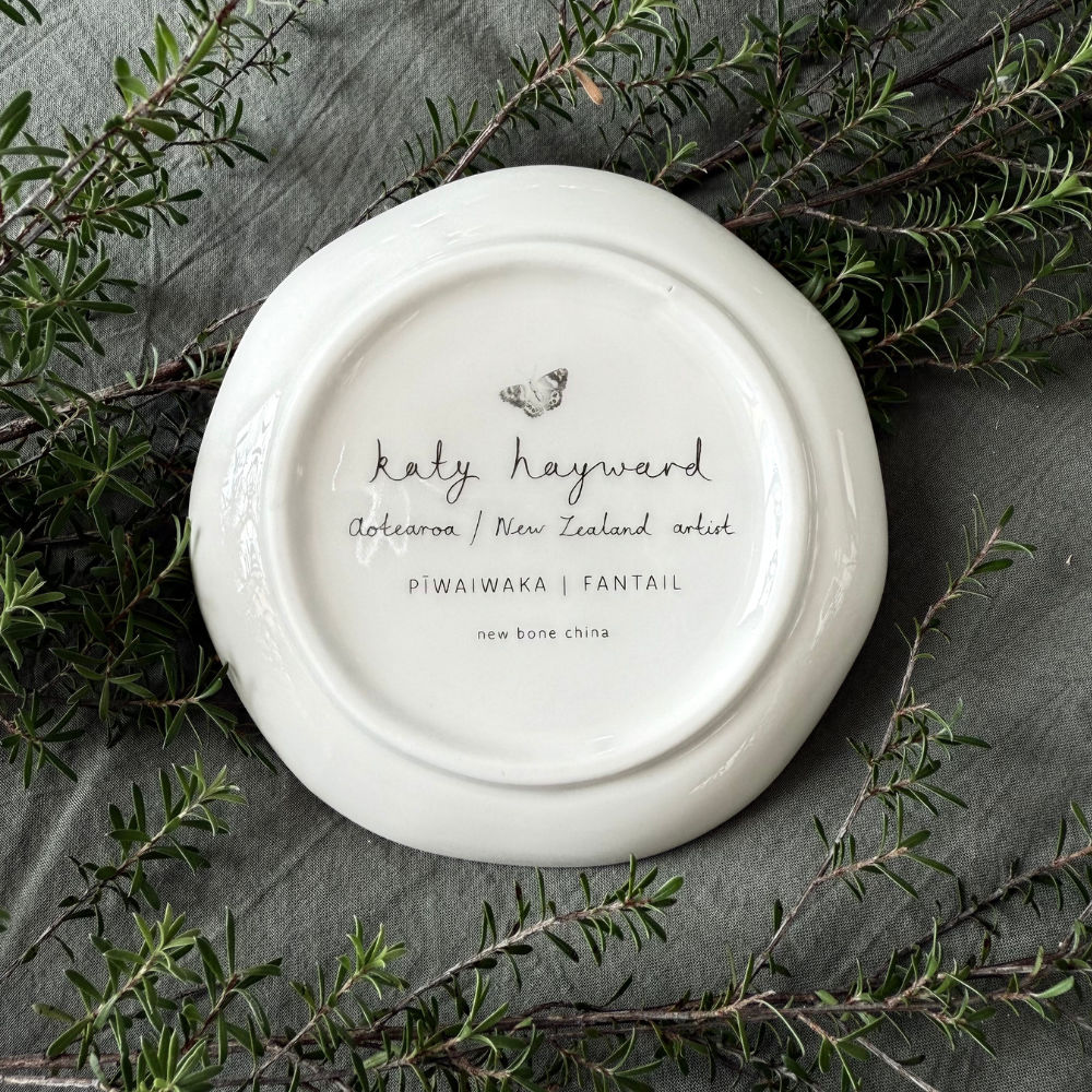 Trinket Dish - Come Fly with Me - Piwaiwaka / Fantail