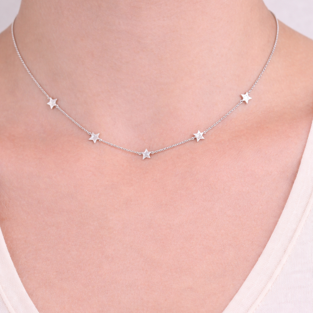 Mini Scattered Star Necklace