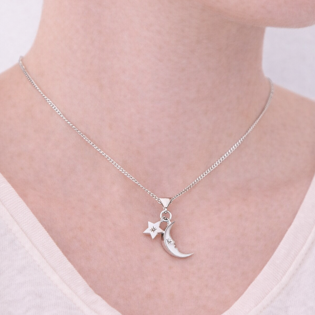 Moon & Star Necklace