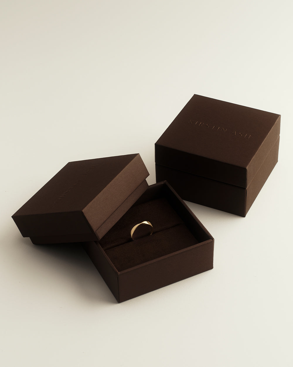 FOLD BAND RING (18K GOLD VERMEIL) - 7
