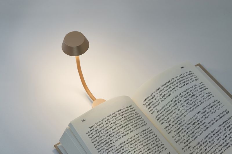 MIMI CLIP-ON READING LAMP GOLD