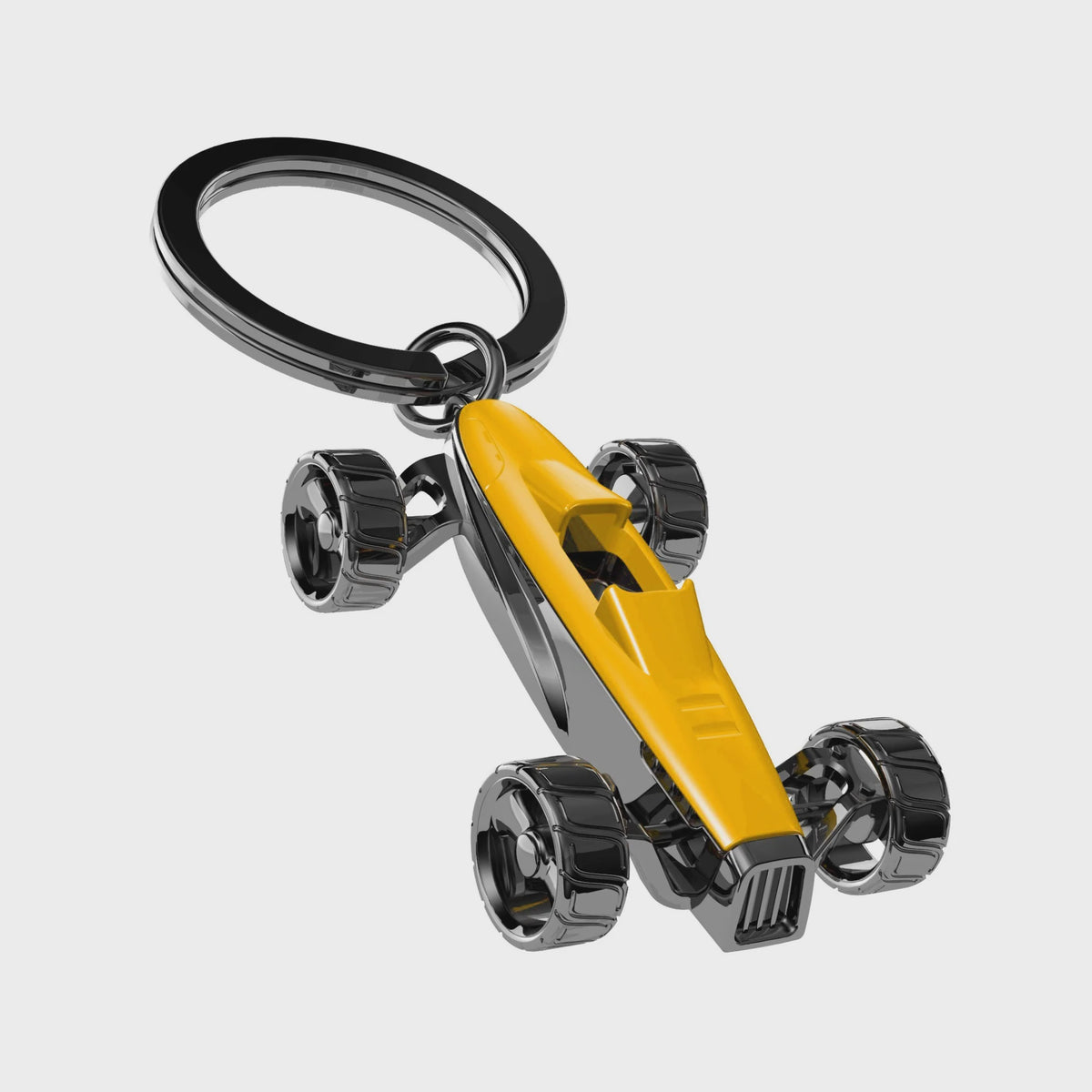 Racing Car keychain (Yellow)