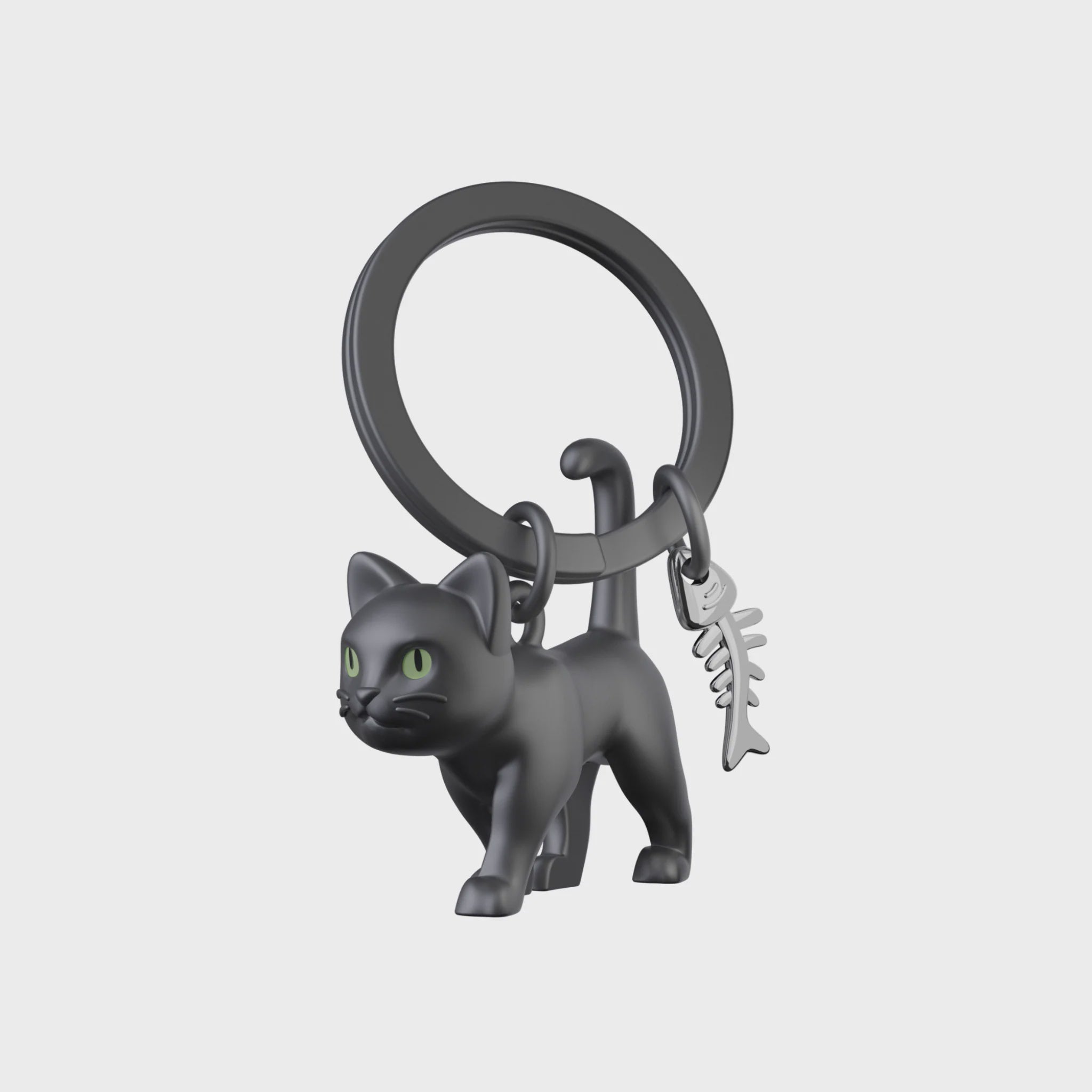 Black Cat Keychain