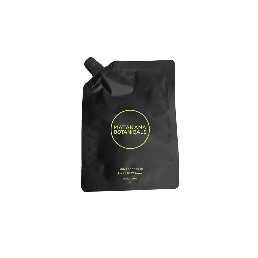 Matakana Botanicals Lime & Kawakawa Hand & Body Wash Refill – 1L