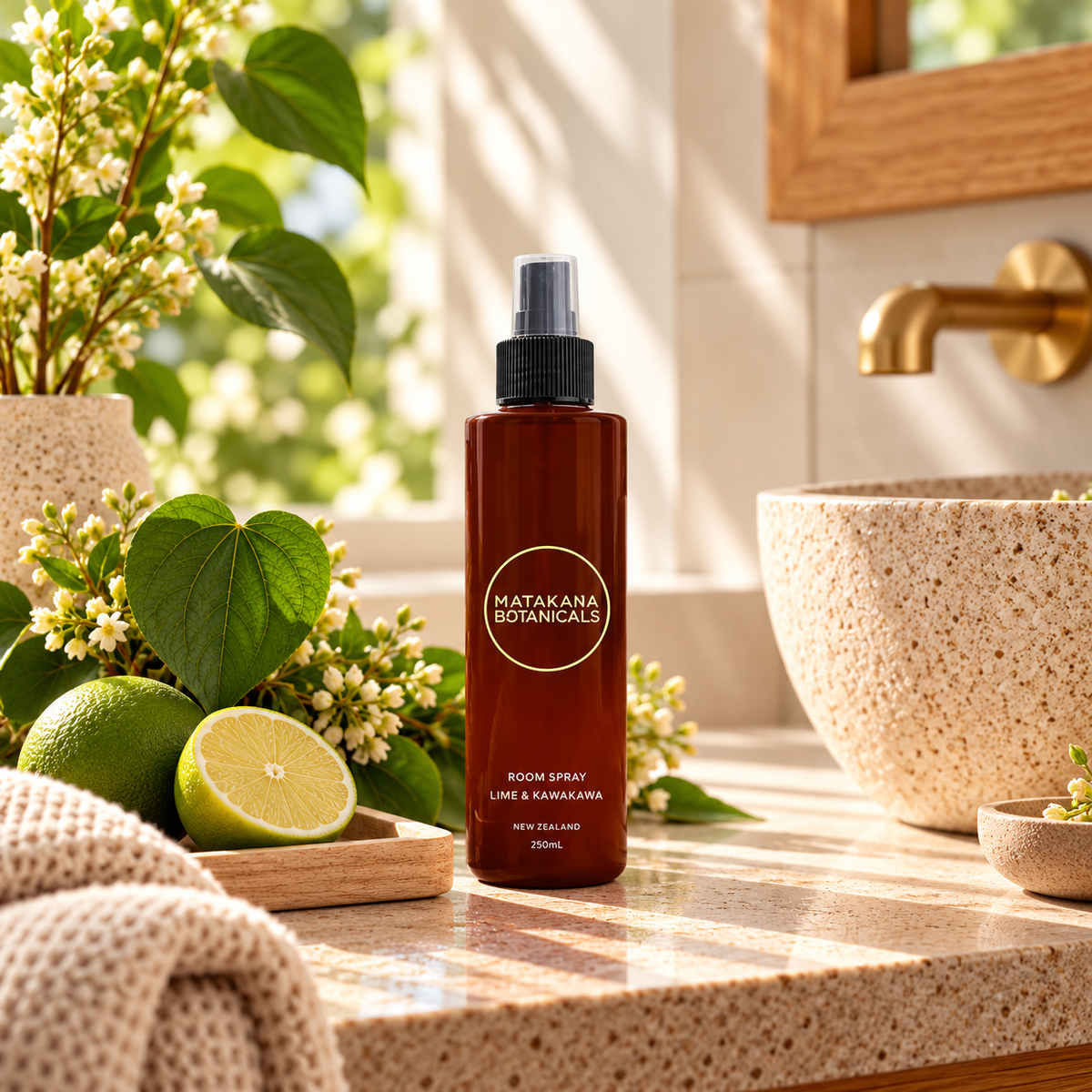 Matakana Botanicals Lime & Kawakawa Room Spray – 250ml