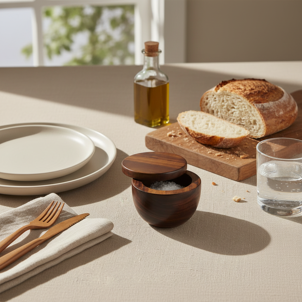 Nel Lusso Acacia Salt Pig