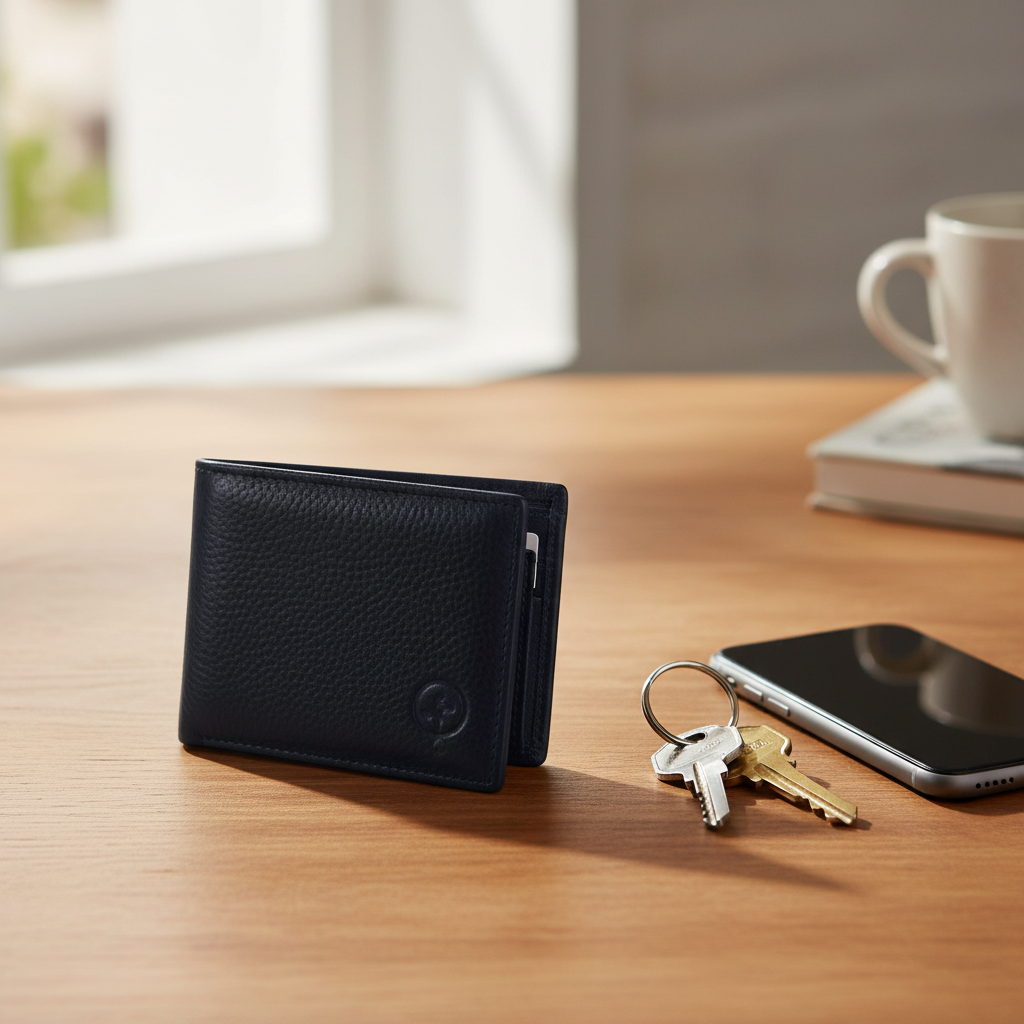 Men's Leather Wallet - Black
