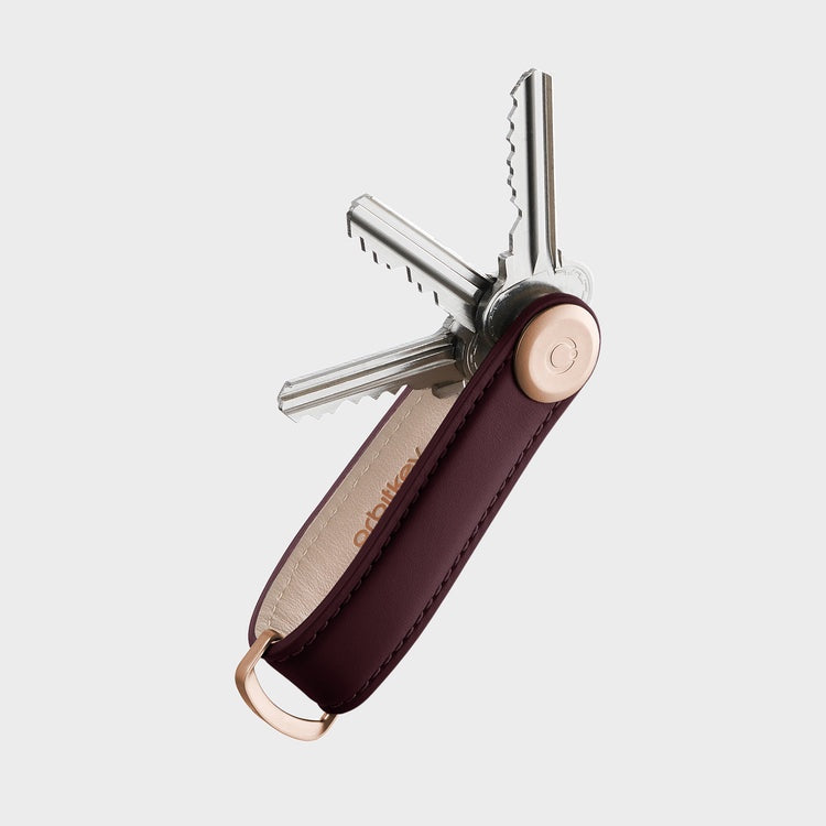 Key Organiser Leather Wine