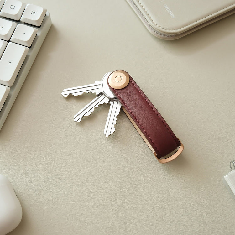 Key Organiser Leather Wine