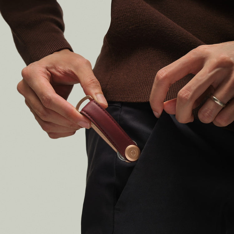 Key Organiser Leather Wine