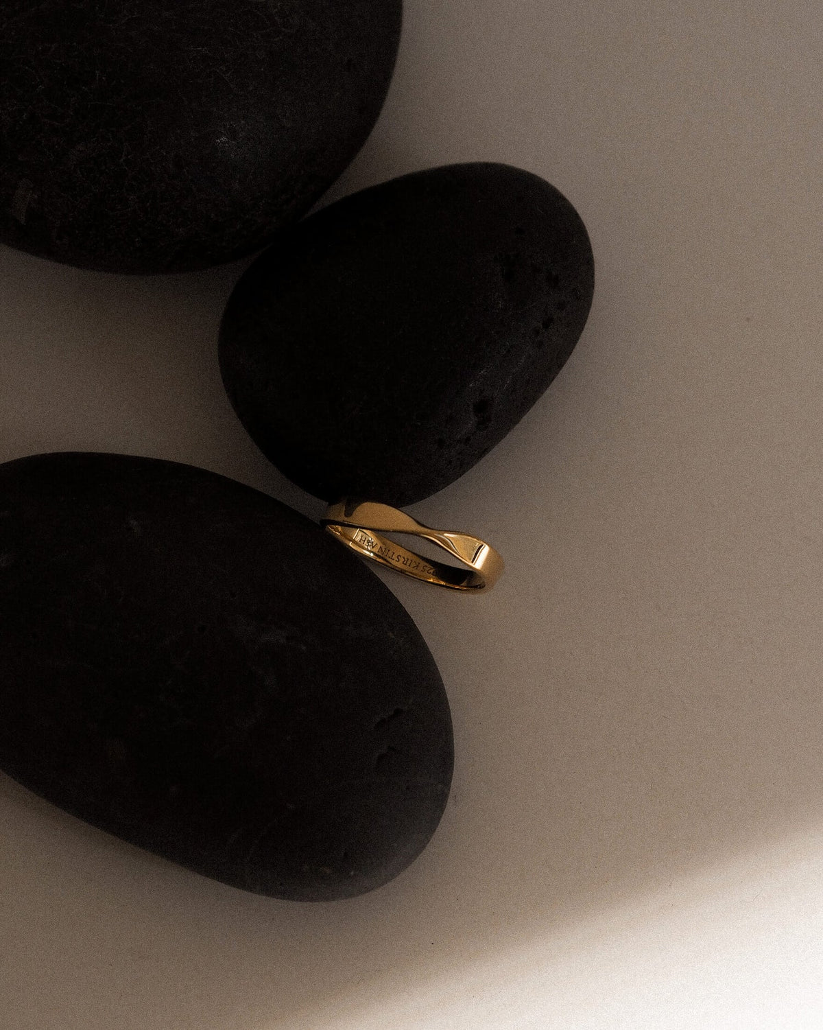 FOLD BAND RING (18K GOLD VERMEIL) - 7