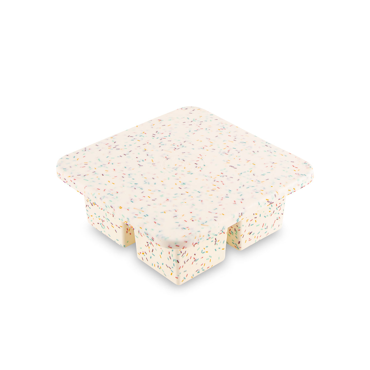 Ice Cube Tray Extra Large Speckled White