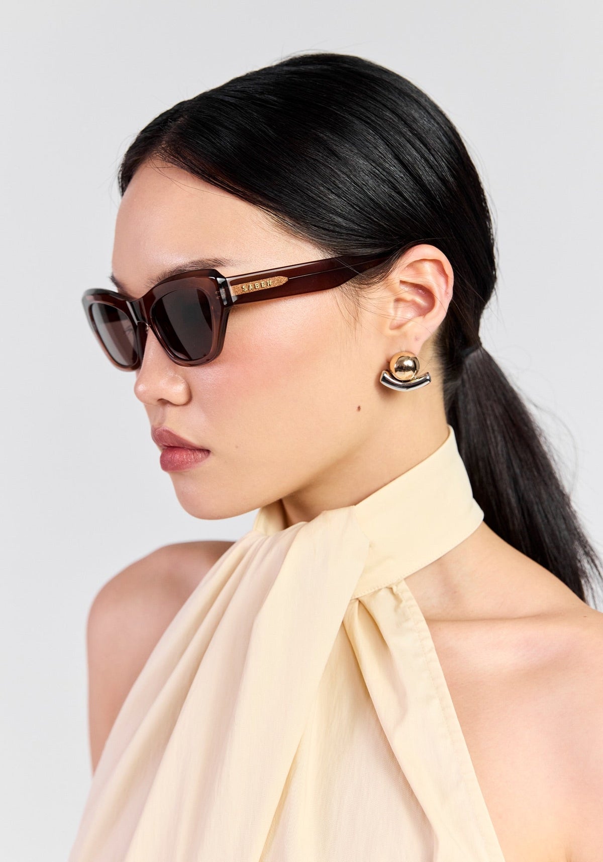 Cara Sunglasses - Sheer Brown