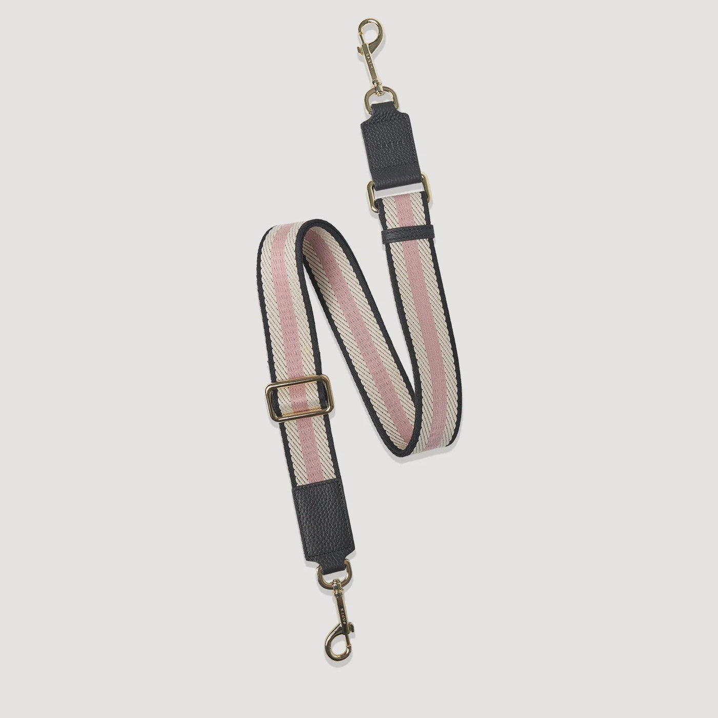 Feature Strap Webbing - Black + RoseWater + White