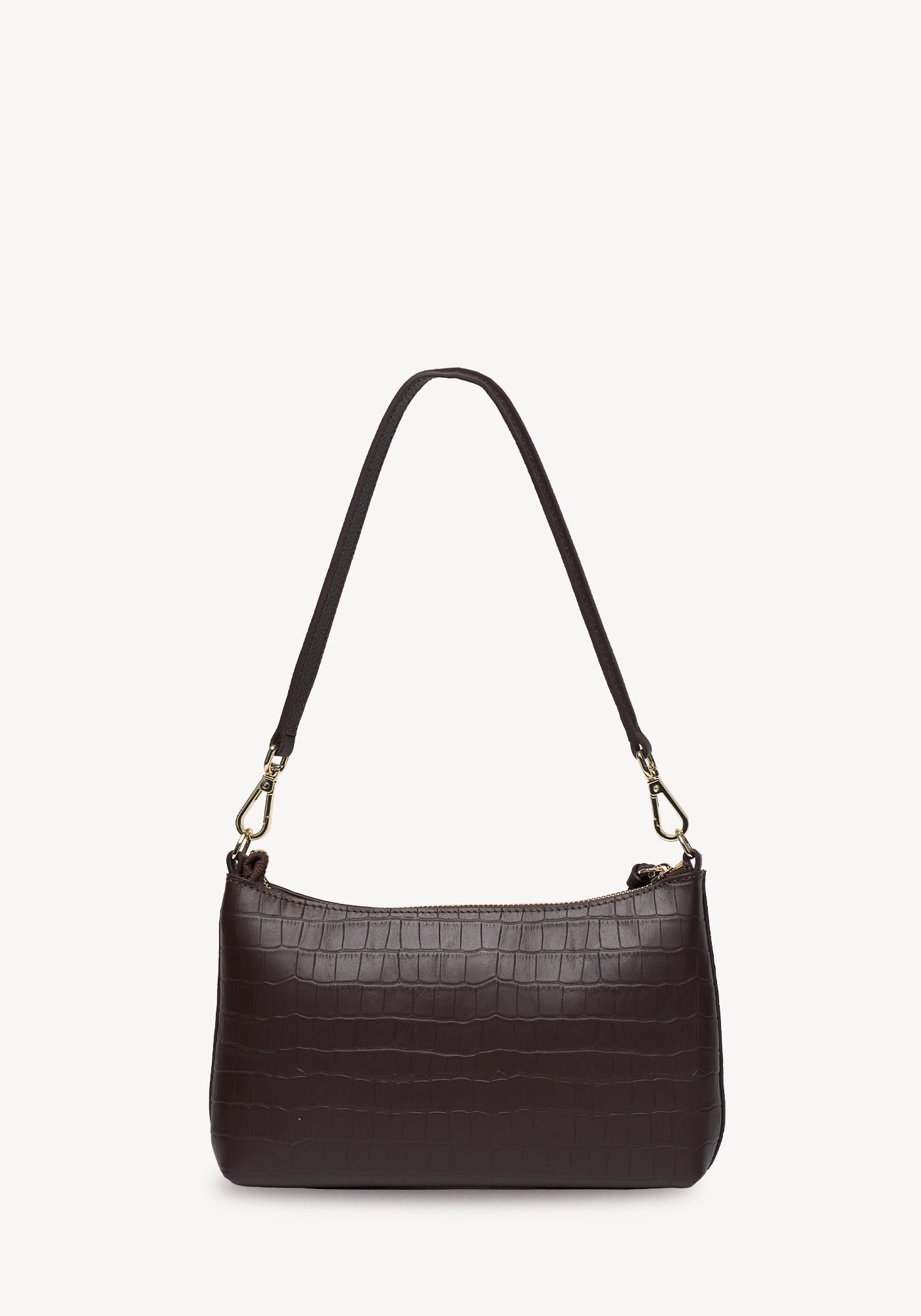 Haven Shoulder Bag - Cacao Croc