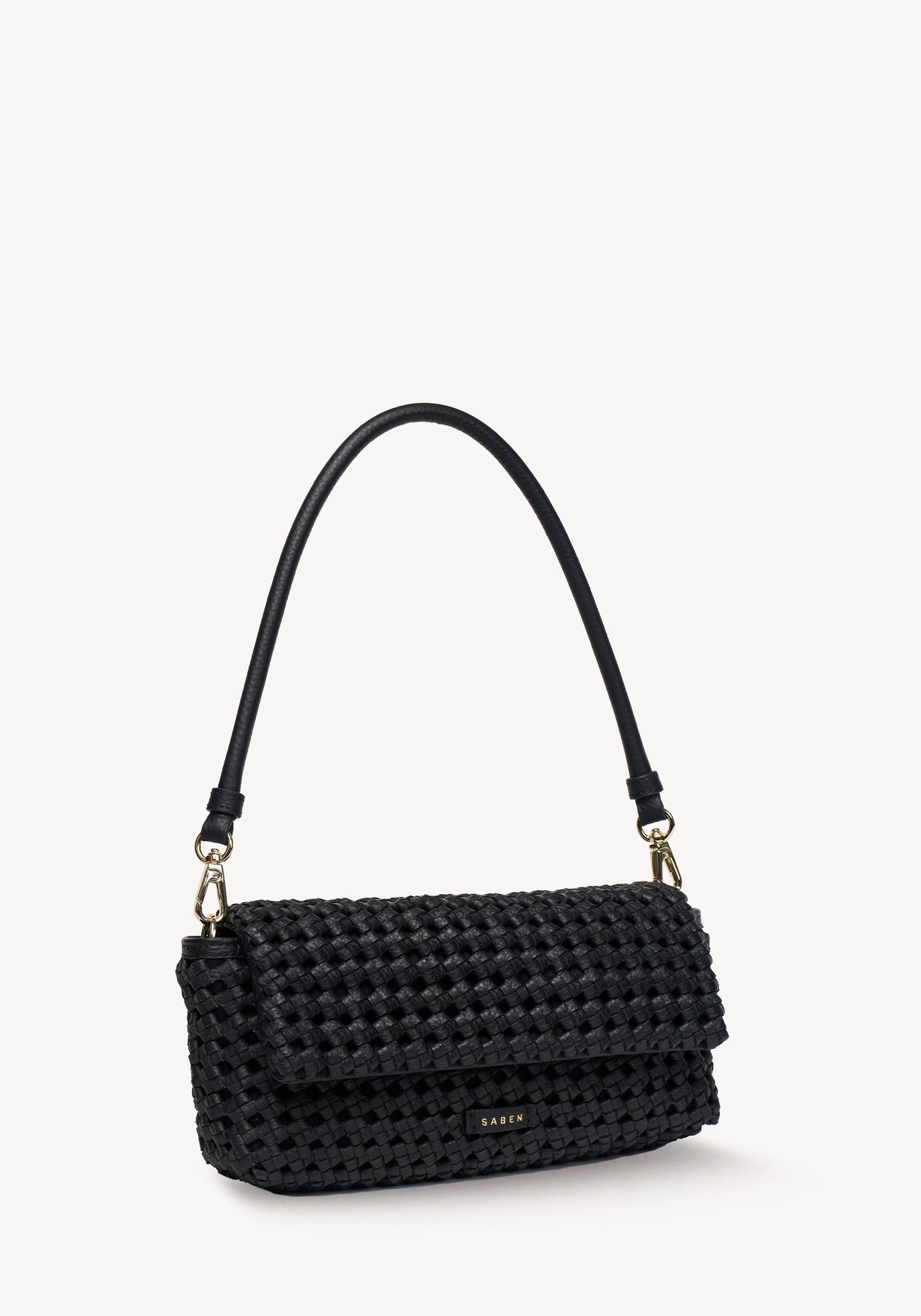 Milla Shoulder Bag (Black Fine Braid)