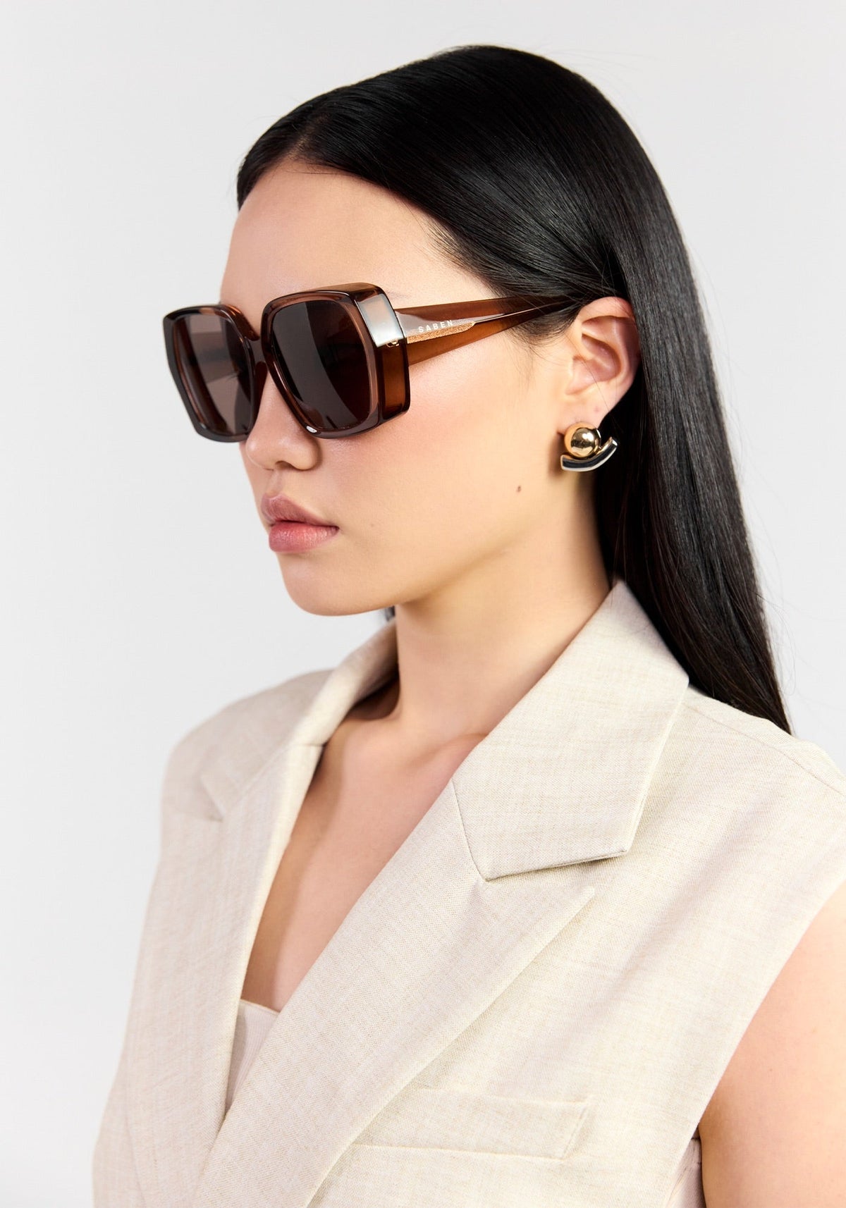 Remi Sunglasses - Sheer Brown